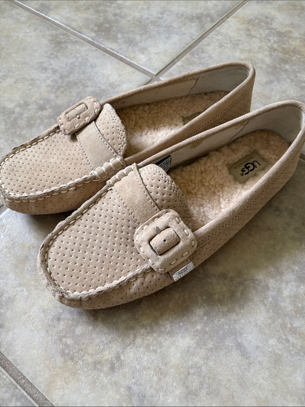 Vintage UGG Australia Thelma Suede Driving Loafers